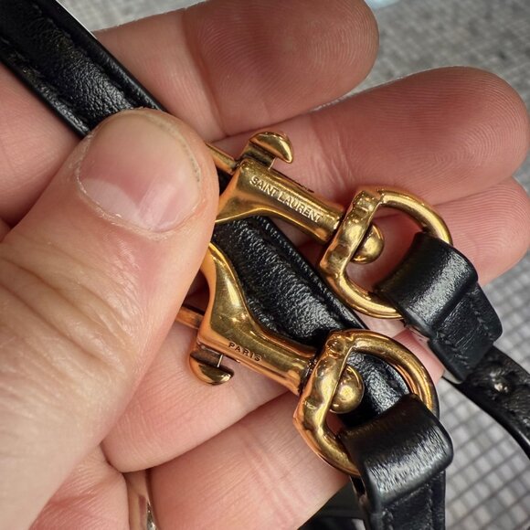 Saint Laurent Black Quilted Loulou Toy Crossbody Bag - Picture 13 of 16